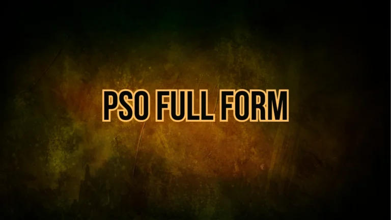 PSO Full Form