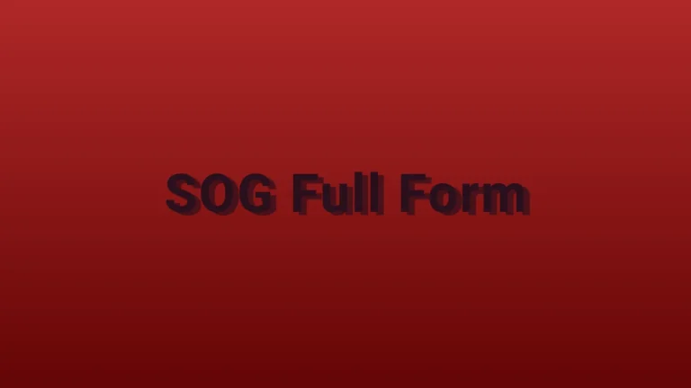 SOG Full Form