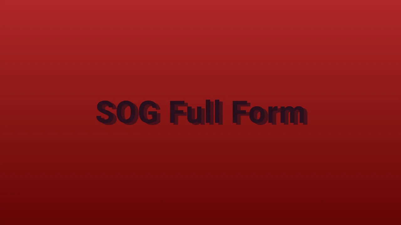 SOG Full Form