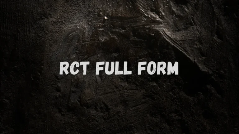 rct full form