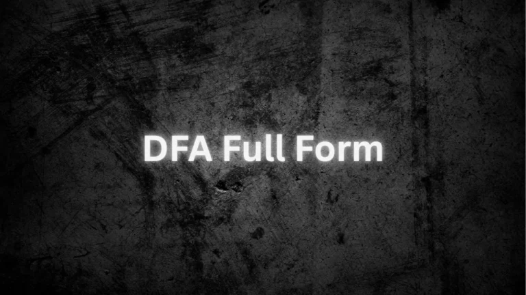 DFA Full Form