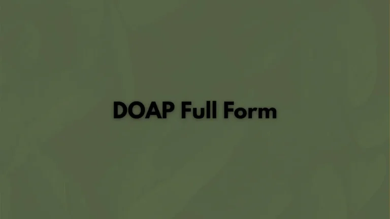 DOAP Full Form