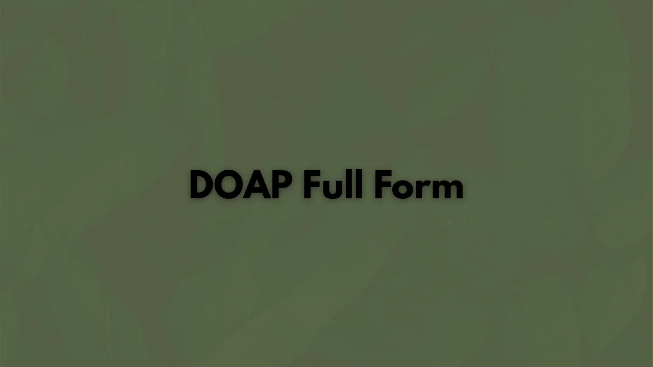 DOAP Full Form