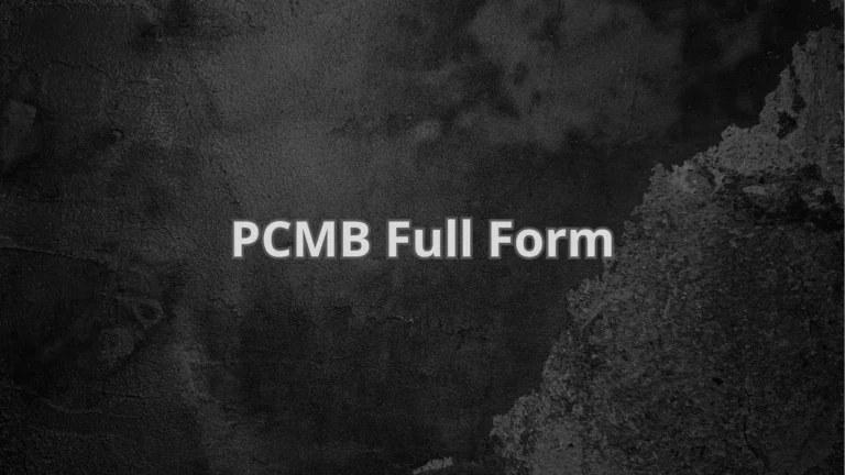 PCMB Full Form