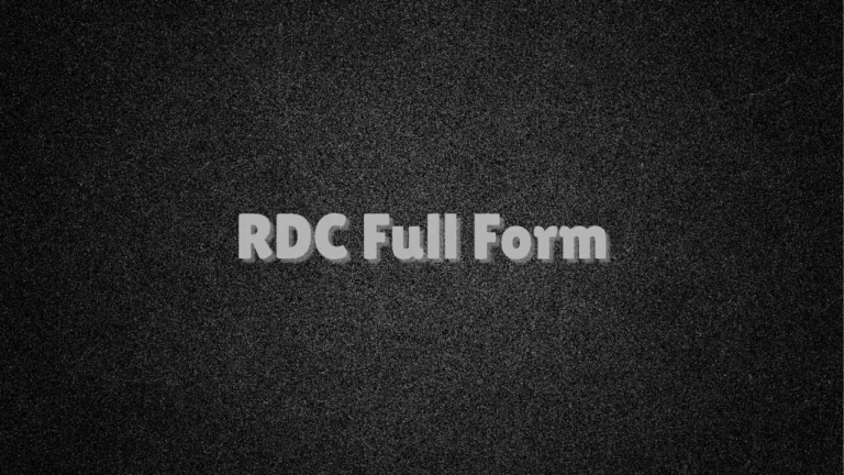 RDC Full Form