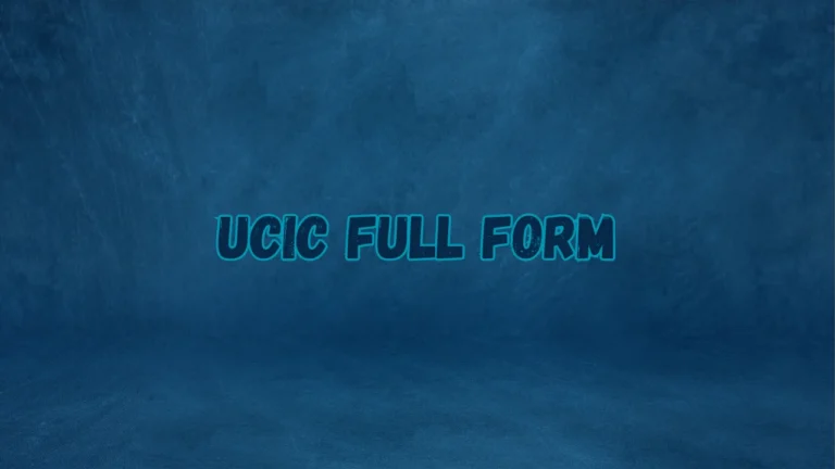 UCIC Full Form