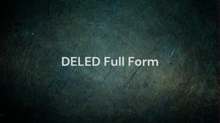 DELED Full Form