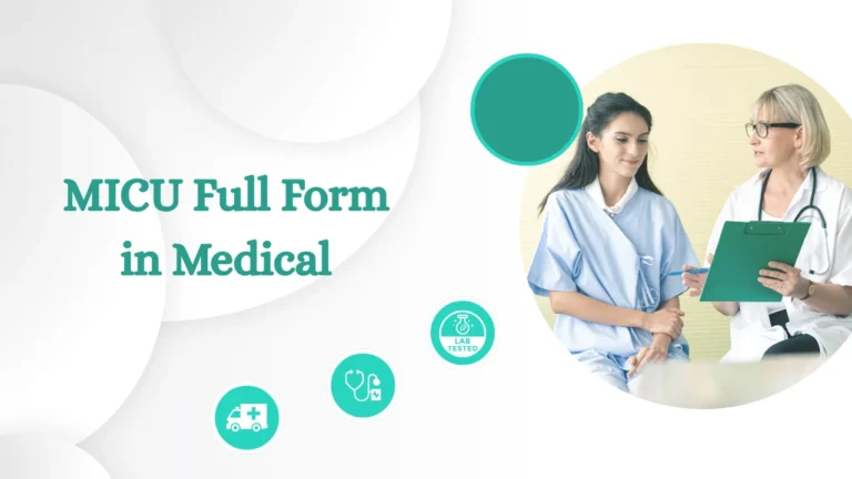 MICU Full Form in Medical