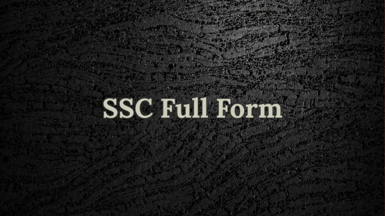 SSC Full Form