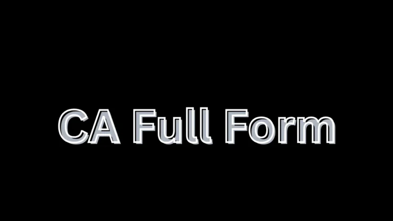CA Full Form