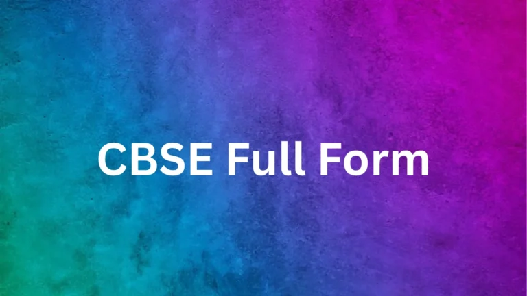 CBSE Full Form