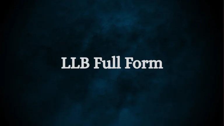 LLB Full Form