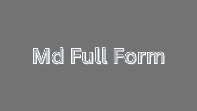 Md Full Form