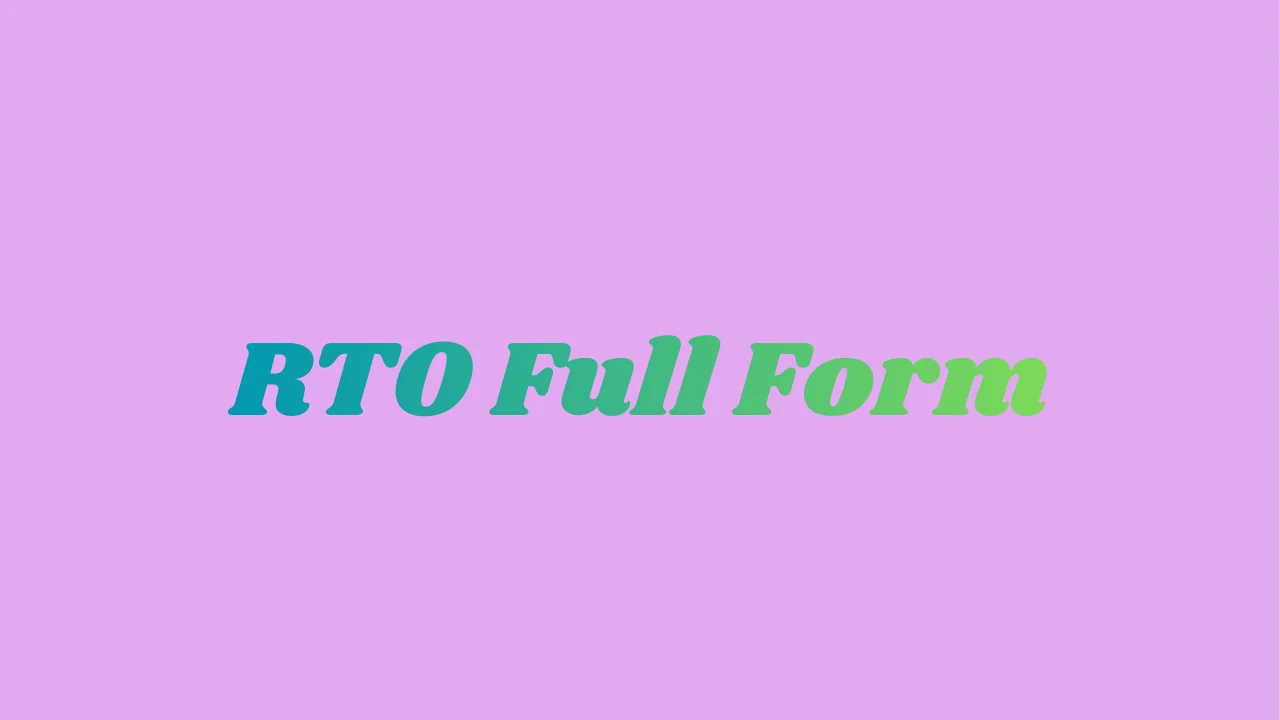RTO Full Form