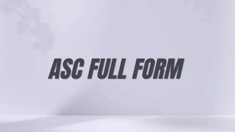 ASC Full Form