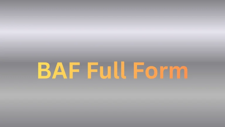 BAF Full Form