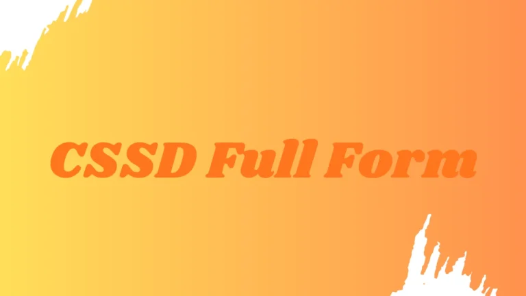 CSSD Full Form
