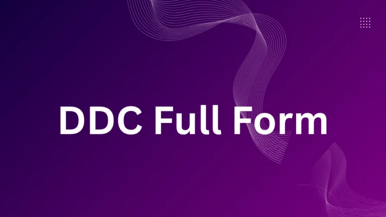 DDC Full Form