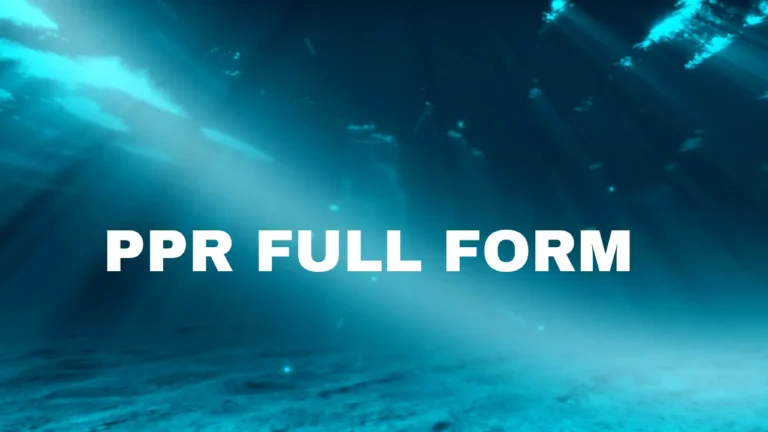 PPR Full Form