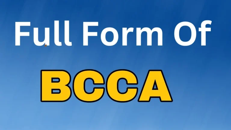 BCCA Full Form