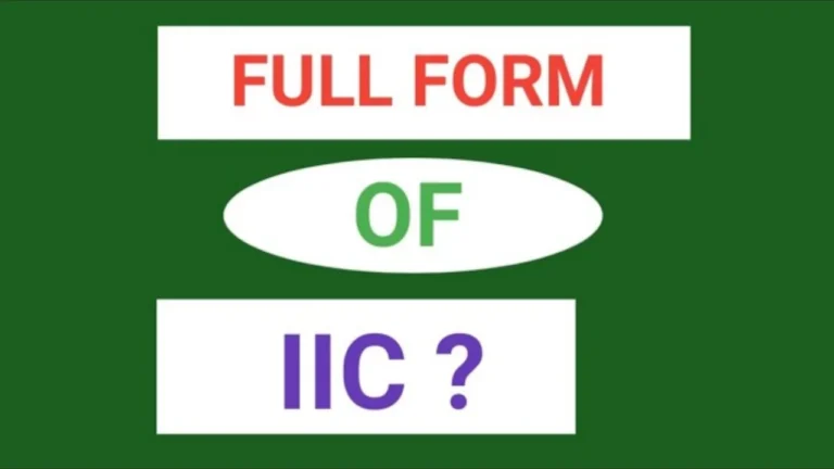 IIC Full Form