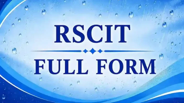 RSCIT Full Form
