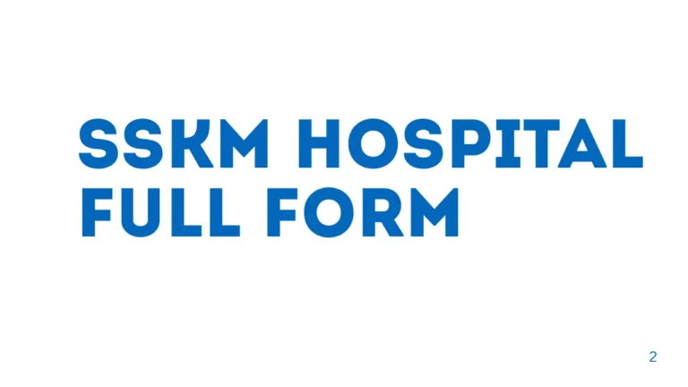 SSKM Hospital Full Form